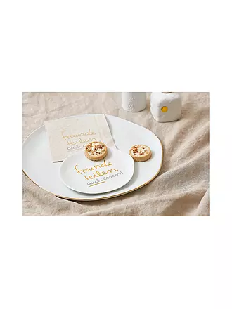 RAEDER | Assiette 14cm petite Amis Partagent aussi mangent | weiss